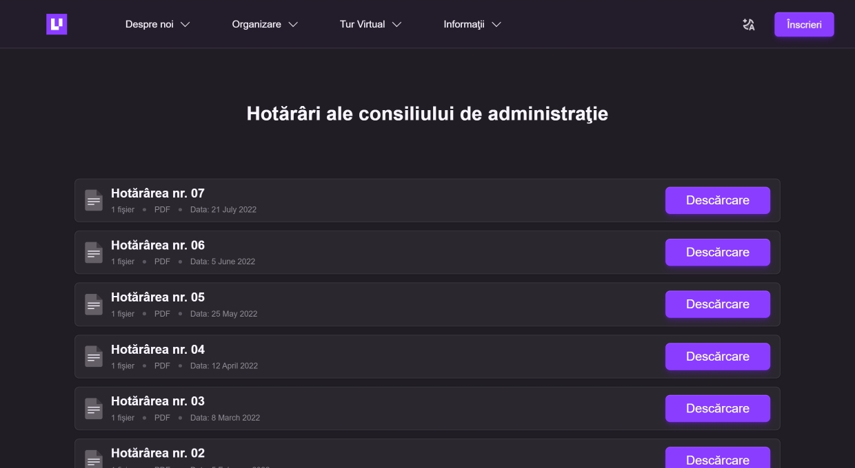 Interactive table preview