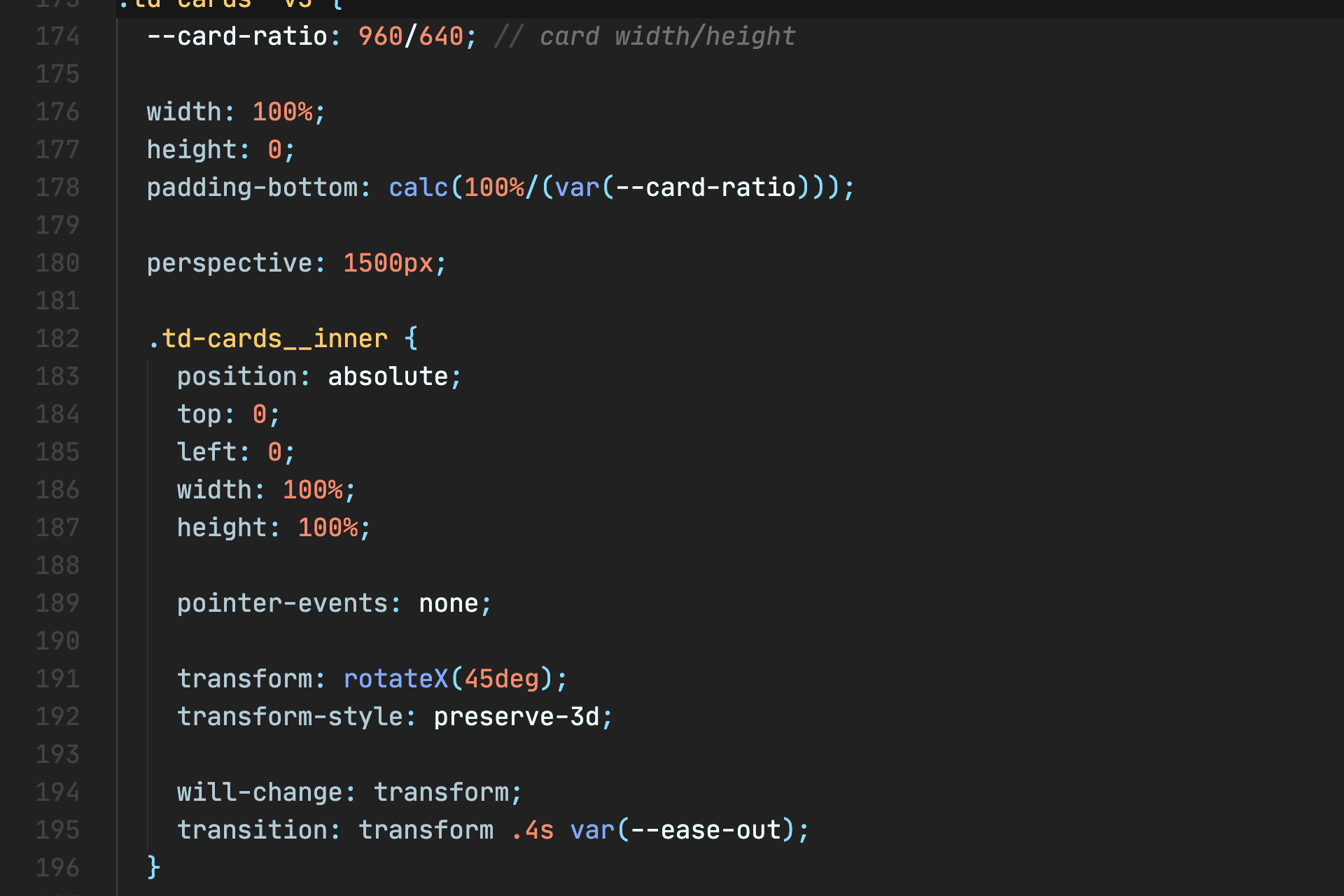 An image with css code