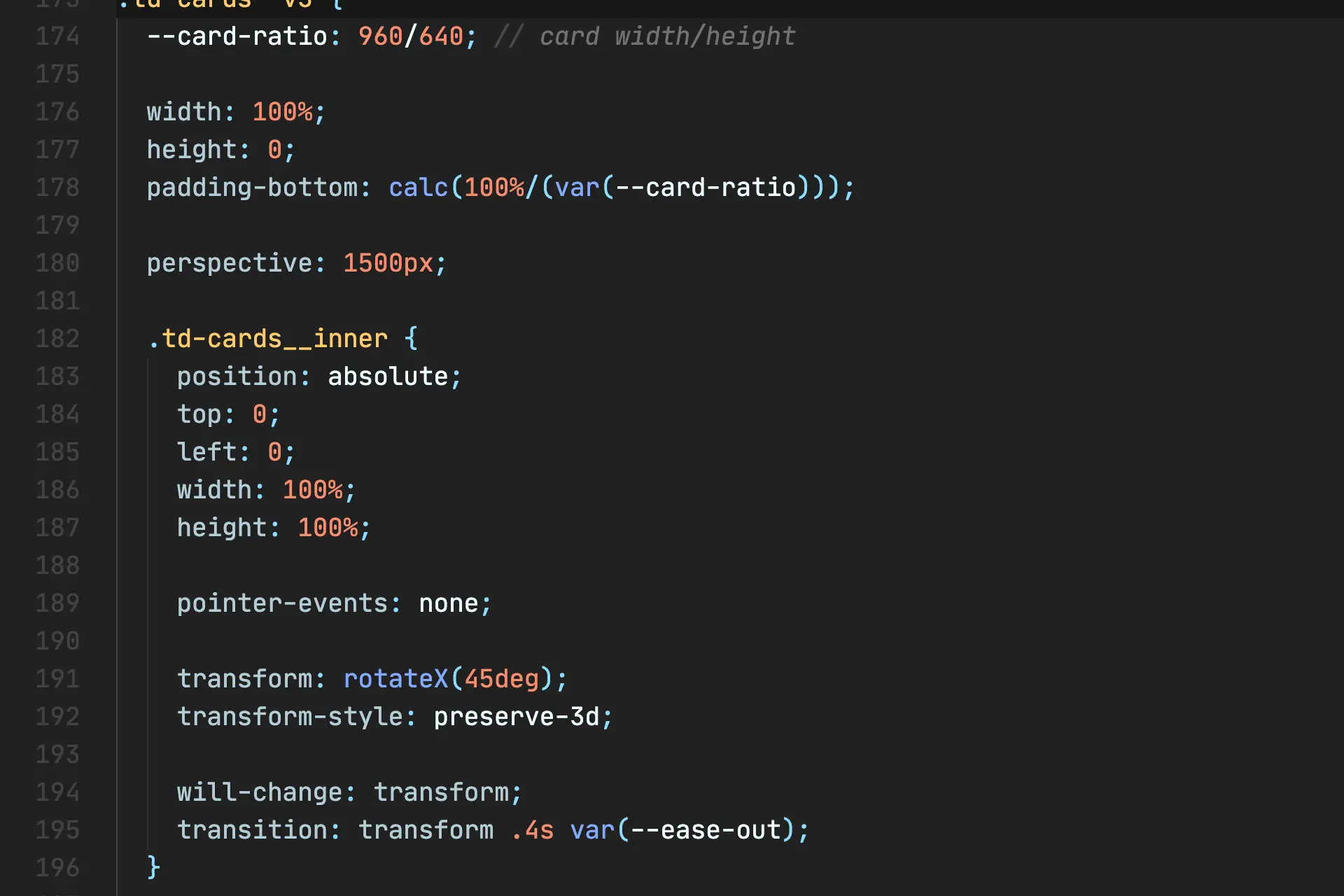 An image with css code