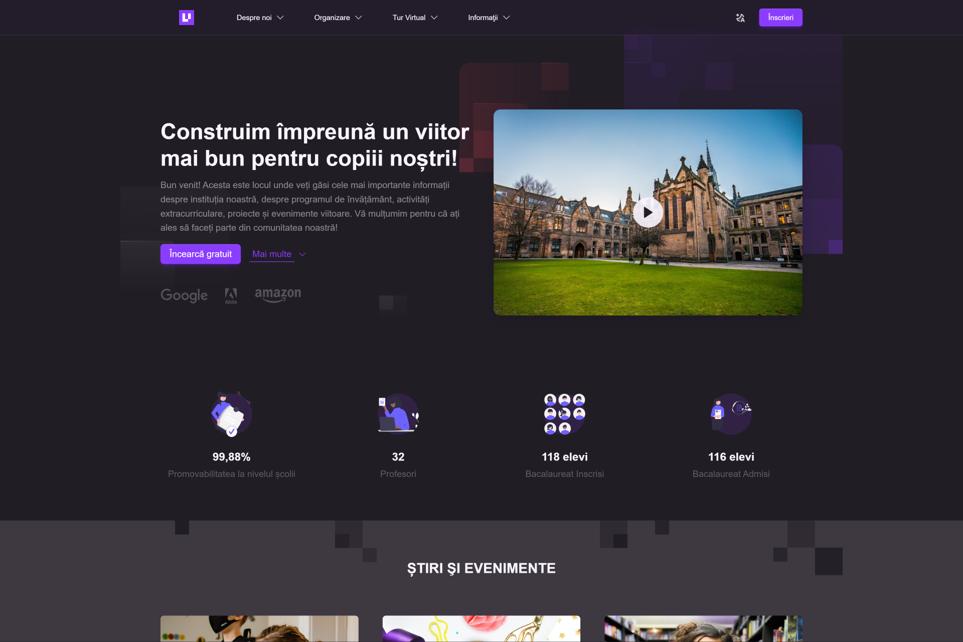 SURFEDU CMS screenshot