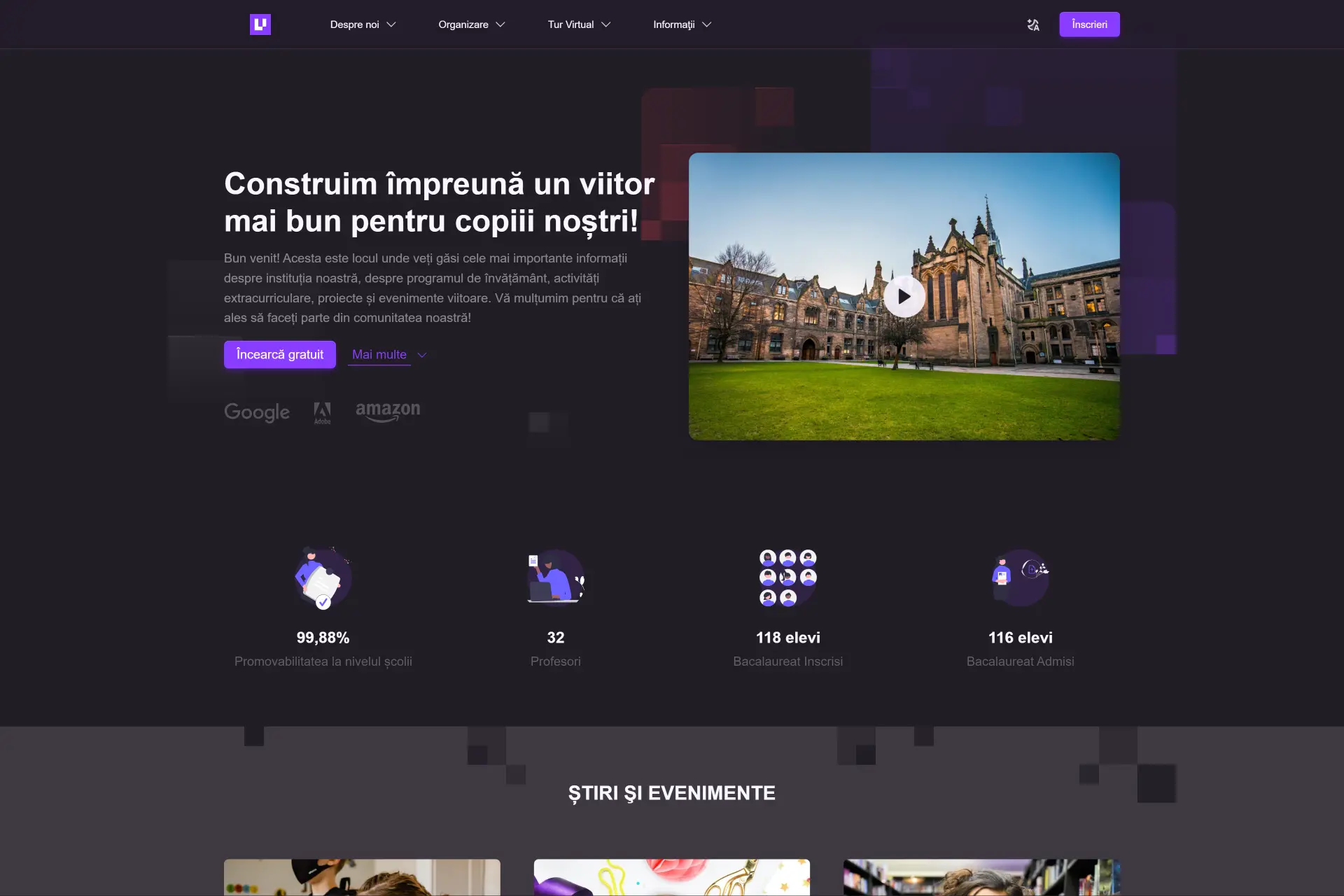 SURFEDU CMS screenshot