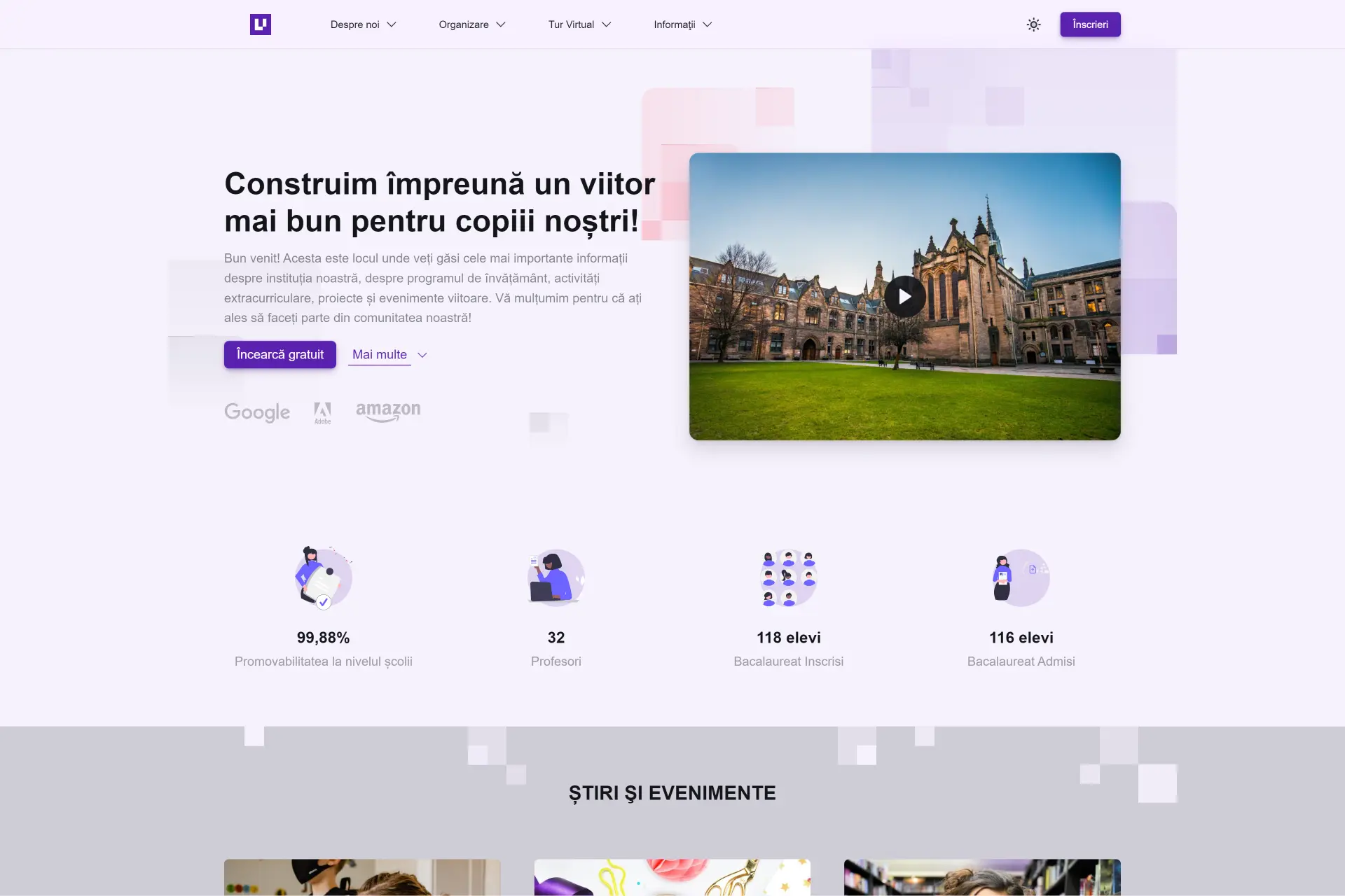 SURFEDU CMS screenshot